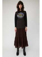 GATHER TIERED スカート/D/BRN3