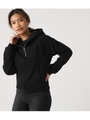 HALF ZIP HOODIE/BLK