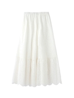 LACE TIERED SKIRT/ホワイト