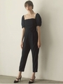LADYシアーパフスリーブパンツDRESS/NVY