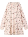 LOGO HOODED DRESS/ホワイト