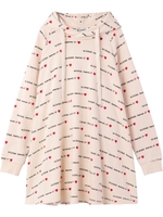 LOGO HOODED DRESS/ホワイト