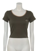 MICKEY MOUSE リンガーテレコショートT/S/KHK