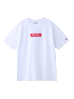 MILKFED.xCHAMPION S/S TEE BAR RED/ホワイト