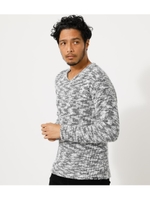 MOLE V／N LONG TEE/柄WHT5