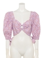 NOSTALGIA TOP/LILAC CHECK