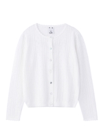OPENWORK KNIT CARDIGAN/ホワイト