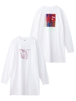 RIOT GRRRL L/S TEE DRESS/ホワイト