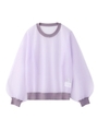 SHEER KNIT L/S TOP/ライトパープル