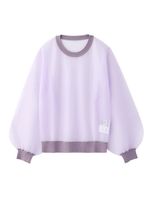 SHEER KNIT L/S TOP/ライトパープル