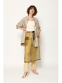 SIDE SLIT FLARE RIB パンツ/L/YEL1