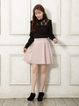 SSビット付フレアスカート/ピンク