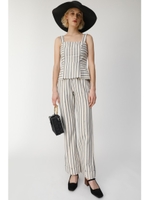 STRIPE HIGH WAIST パンツ/柄NVY5