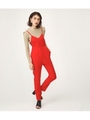 THIN STRAP JUMP SUIT/RED