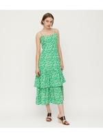 VERONIKA DOTS FRILL DRESS/M/GRN7