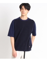 Vincent et Mireille 5分袖プルオーバーニット/ネイビー(093)