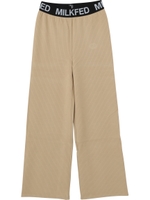 WAIST LOGO STRAIGHT PANTS/ベージュ