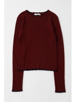 WAVY COMPACT ニットトップス/BRD