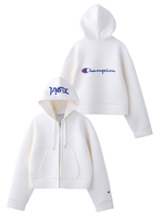 X-girl × CHAMPION ZIP-UP SWEAT HOODIE/ホワイト