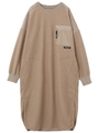ZIP POCKET DRESS/ベージュ