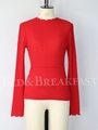 [BED&BREAKFAST]Cosmorama Wool Crew Neck Top/RED