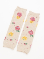 [ベビー]ピオニー柄レッグウォーマー/ピンク