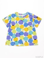 [ベビー・ユニセックス]notsobig アップルドゥドゥプリント半袖Tシャツ/ライトグレ-