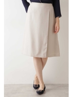 [洗える]アシメタックフレアスカート◆/ベージュ(040)