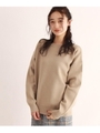 [洗える・26(S)/52(LL)WEB限定サイズ]スウェットニット/ベージュ(052)