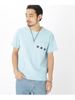 ohcool ポケットスターライン 半袖 Tシャツ/ライトブルー(091)