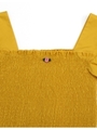 short puff sleeve blouse/YELLOW