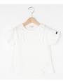 【80-150cm】肩フリルTシャツ/アイボリー(004)