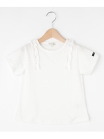 【80-150cm】肩フリルTシャツ/アイボリー(004)
