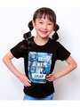 【ANAP KIDS】 デニムパッチワークTシャツ/ブラック(027)
