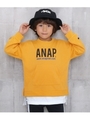 【ANAPKIDS】レイヤード風裏毛トレーナー/マスタード(044)