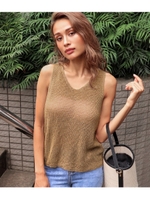 【ANAP】 バックデザインニットトップス/ベージュ(005)