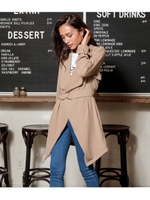 【AnapUSA】ライトベルトジャケット/ベージュ(005)