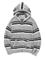 【GELATOPIQUEHOMME】'スムーズィー'ボーダーパーカ/GRY