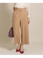 【Lサイズあり】コスミカルウォームベルテッドパンツ/ベージュ(052)