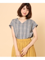 【M-LL】後ろリボンブラウス/サンドベージュ(253)