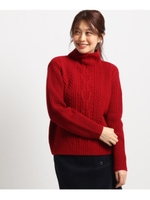 【S~Lサイズあり、洗える】バルキーニットプルオーバー/ワインレッド(063)