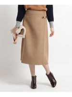 【Sサイズあり】リバーシブルチェックスカート/キャメル(041)