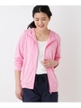【UVカット・洗濯機OK】ストレッチジップパーカー/ベビーピンク(071)