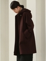 【WEBサイズ別注】SUPERビーバー フーデットコート/ボルドー