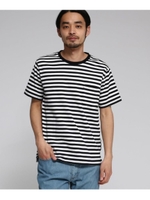 【WEB限定】  OhCool 細ボーダー Tシャツ/ブラック(119)