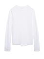 【emmi atelier】オーガニックシンプルカットソー/WHT
