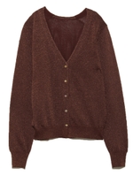 【emmi atelier】ラメニットカーデ/BRW