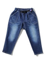 【ストレッチ】【100-150cm】のびーるテーパードデニムパンツ/ネイビー(093)