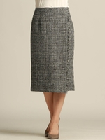 【セットアップ】チェックツイードスカート/ブラック系その他