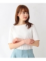 【洗える・34(SS)、42(LL)WEB限定サイズ】SUPIMA　COTTON　リブカットソー/ホワイト(001)